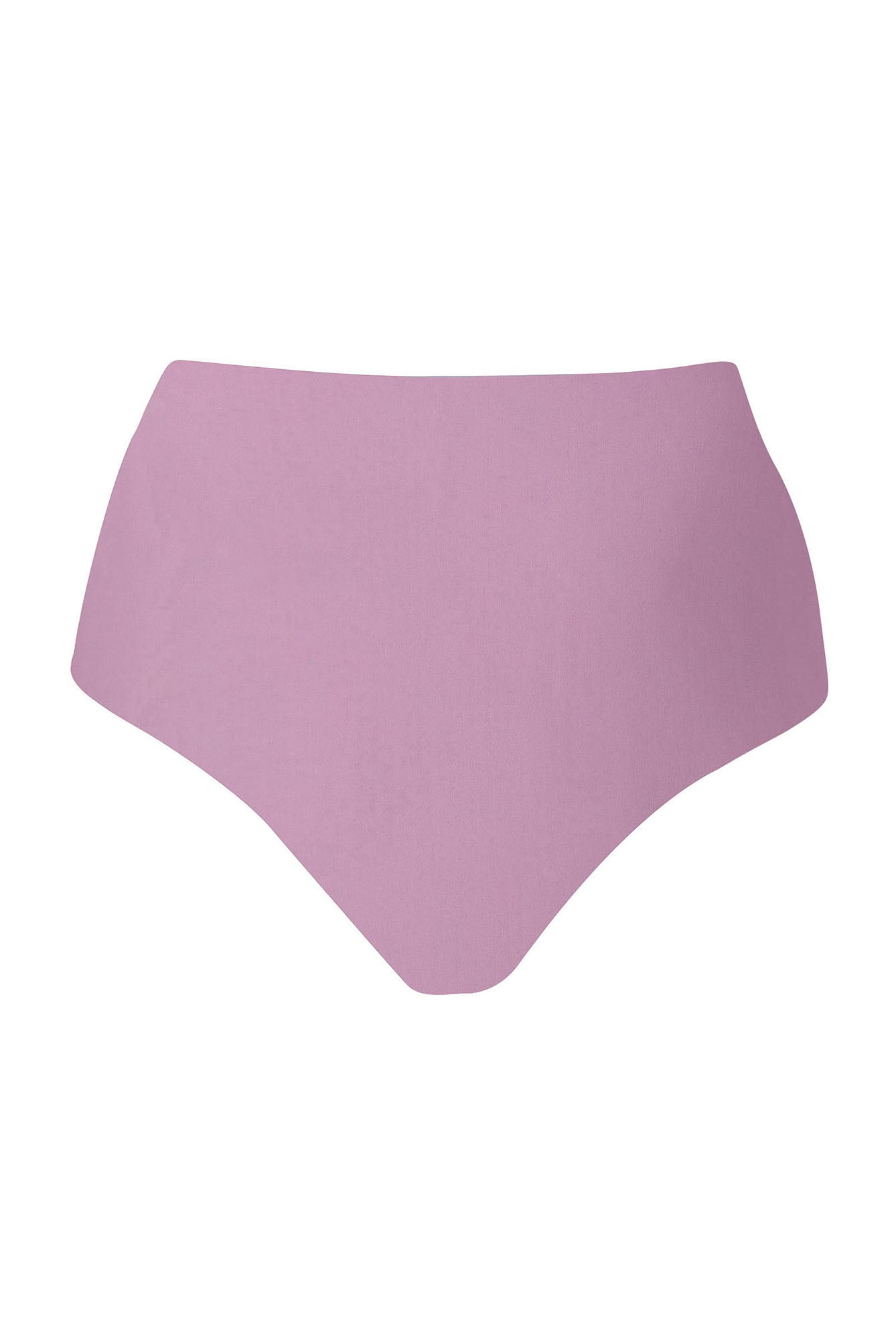 High-Waist Bikini Bottom Orchid on White Background