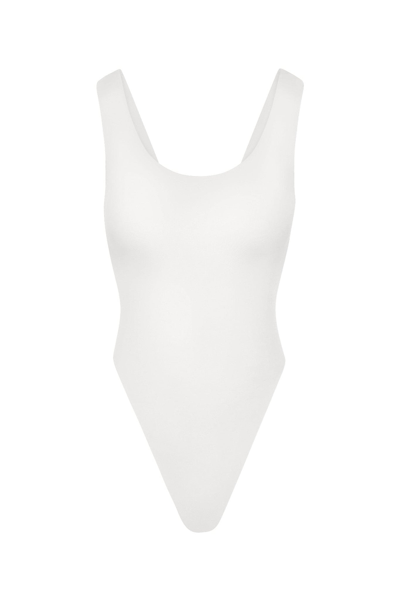 Hume One-Piece White on White Background