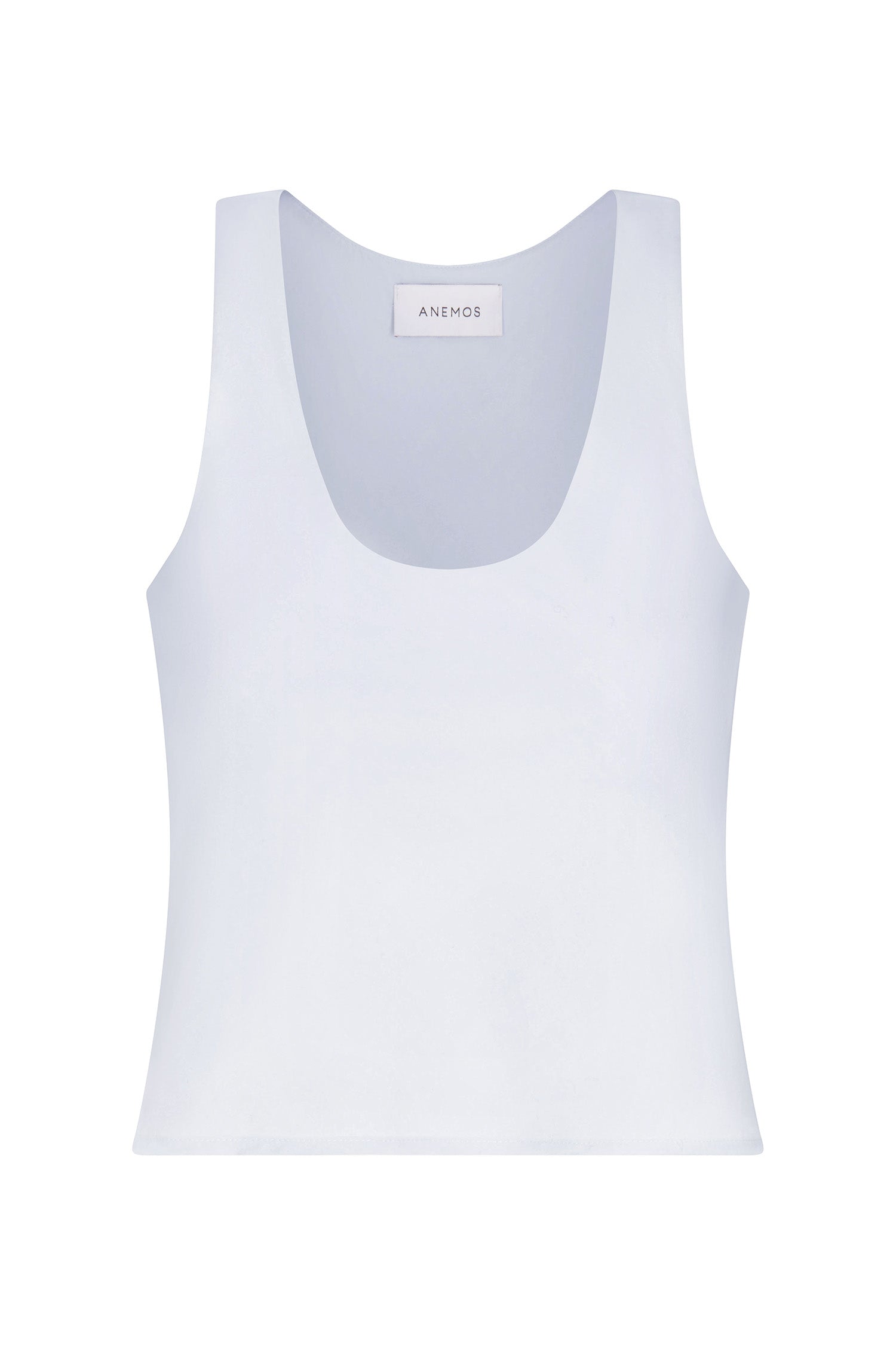 Hume Tank Top in stretch cotton featuring a subtle trapeze silhouette for a lightweight, airy fit.