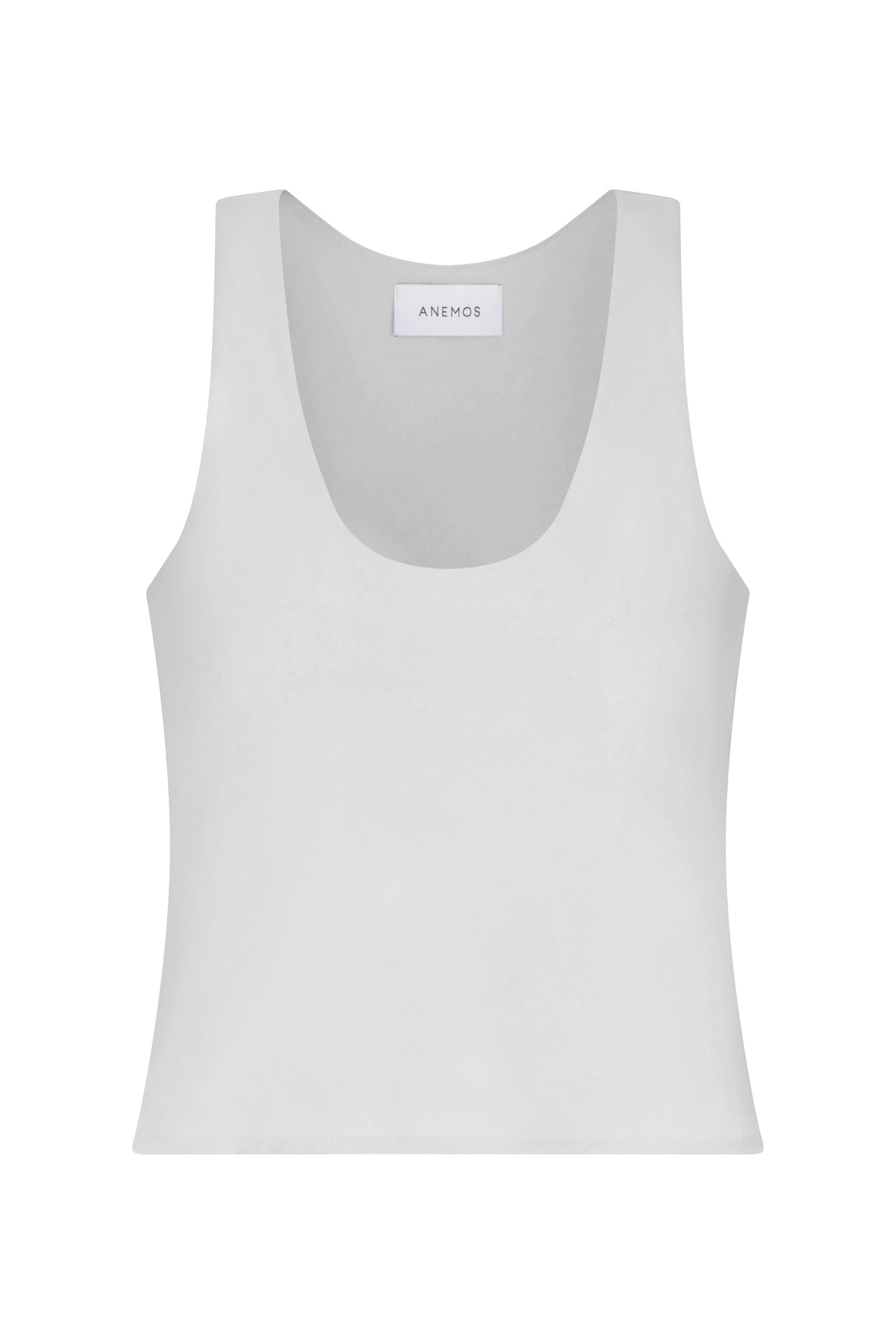 Hume Tank Top in stretch cotton featuring a subtle trapeze silhouette for a lightweight, airy fit.
