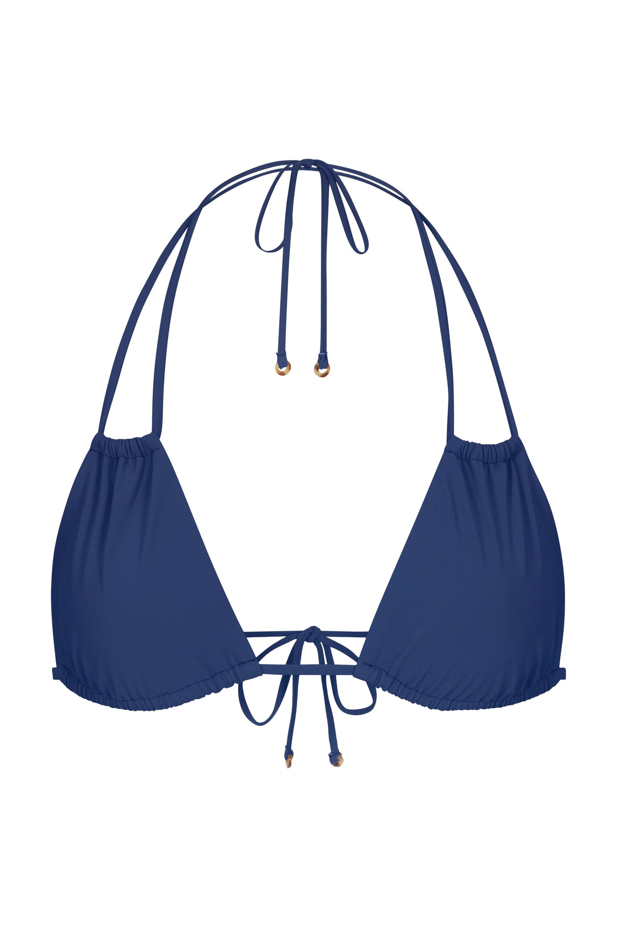Jane Bikini Top Azure on White Background