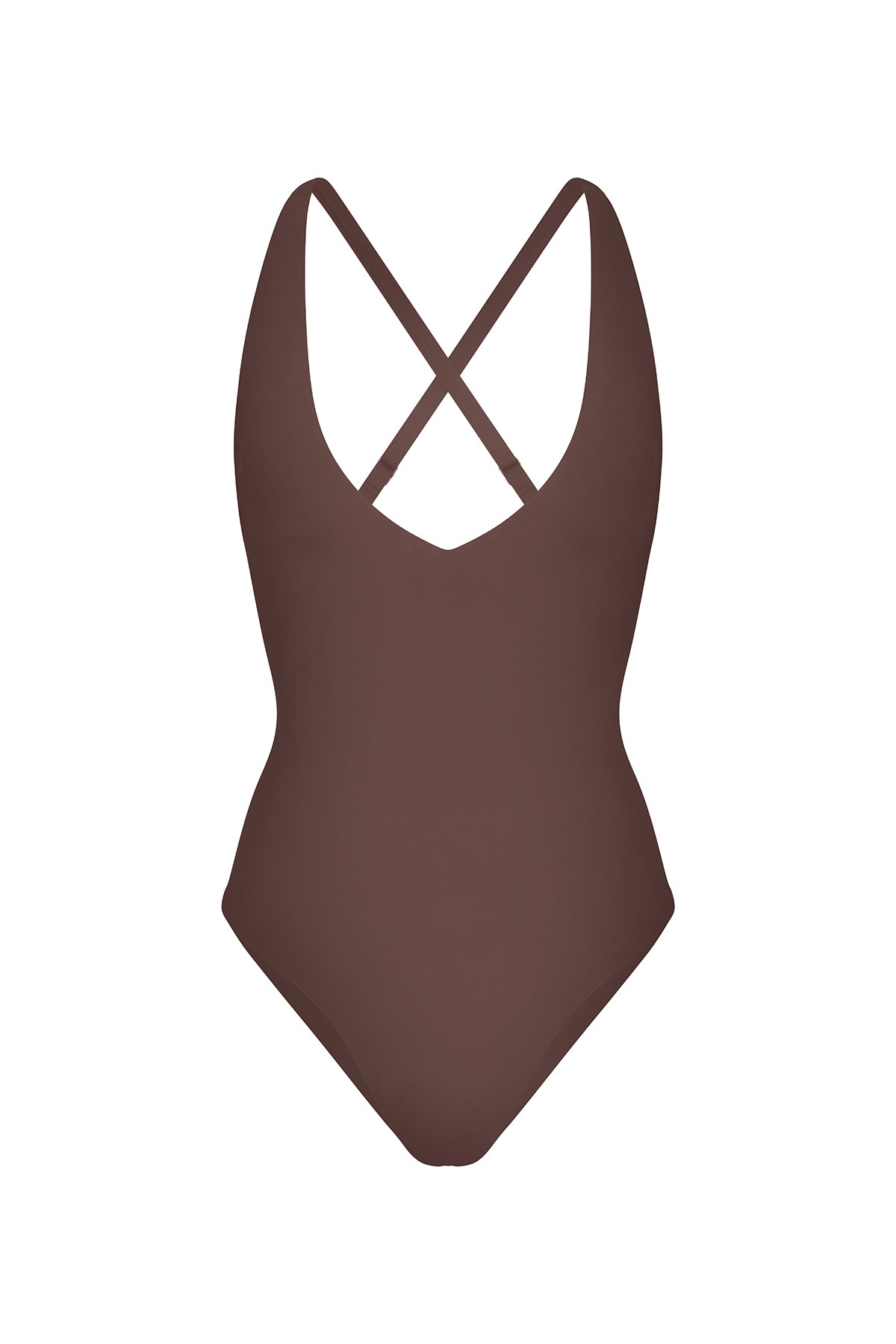 Plunging One-Piece Moka on white background