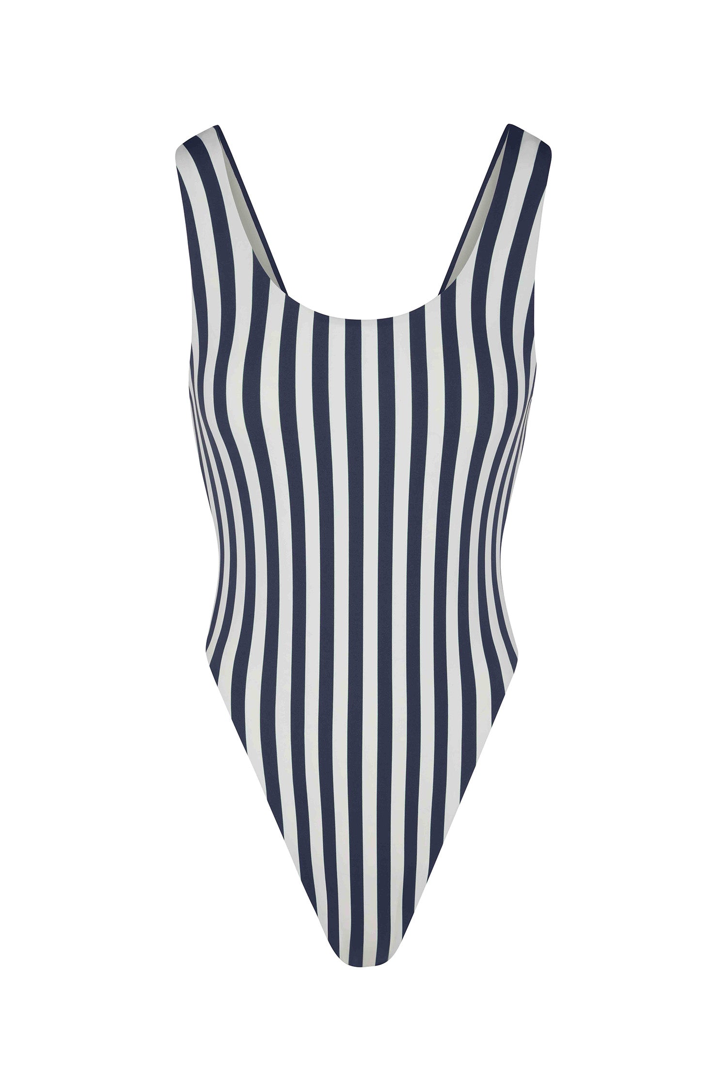 Marithe☆W SLEEVELESS STRIPE ONEPIECE PREORDER: Hume One-Piece in Marine Vertical Stripes – Anemos