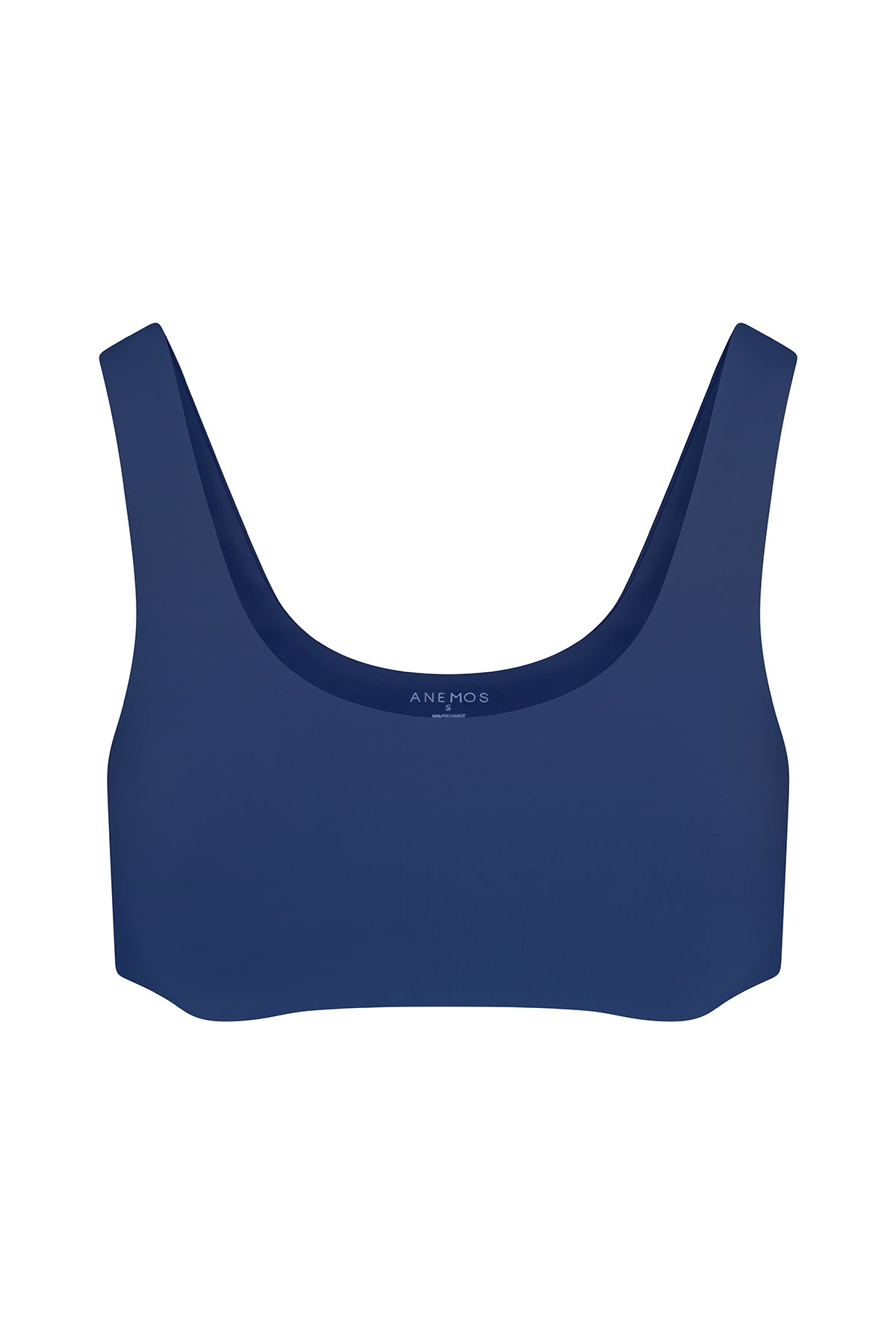 Tankini Bikini Top Azure on white background