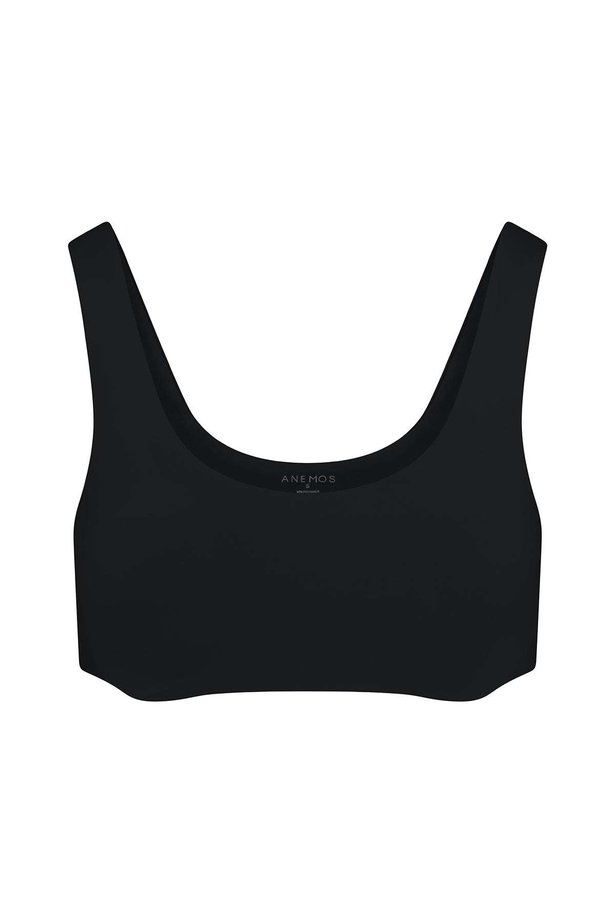 Tankini Bikini Top Black on white background