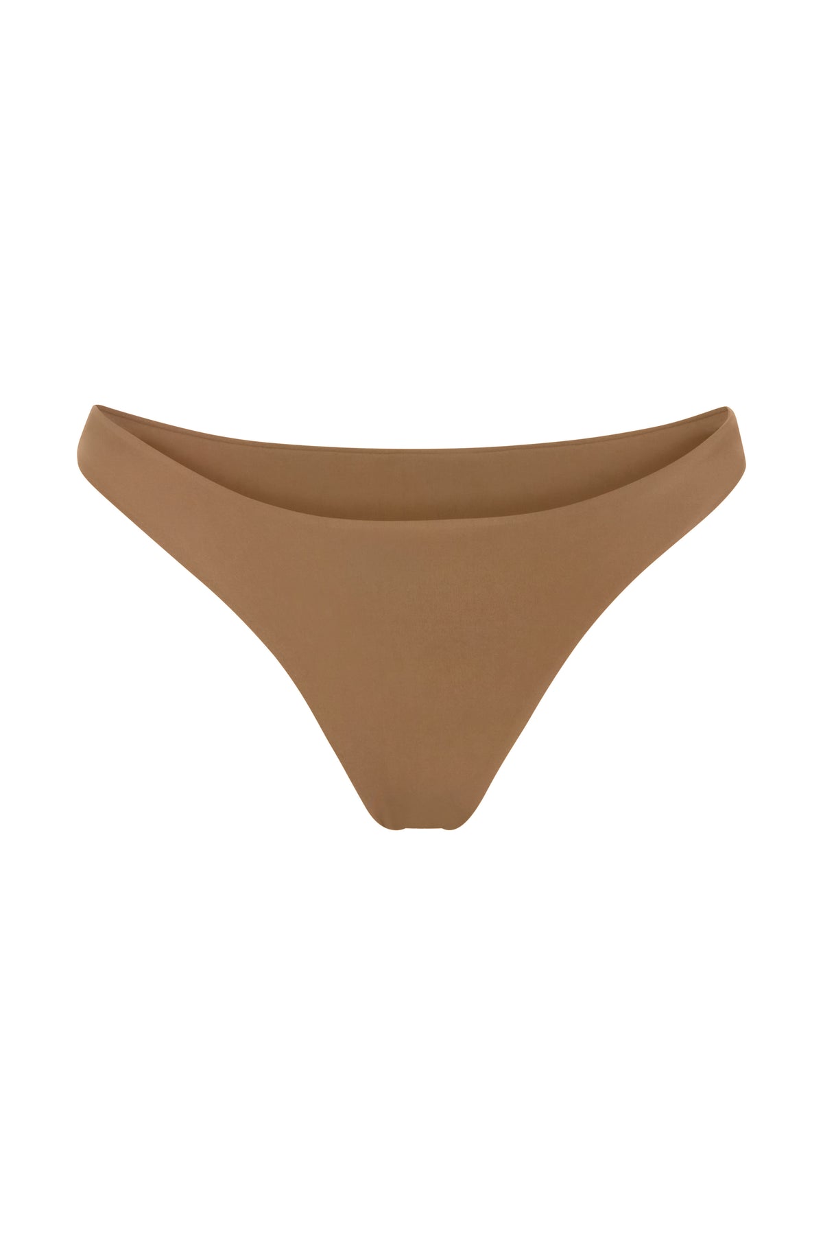 Eighties High-Cut Bikini Bottom Sandstone on White Background