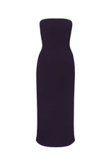 The Strapless Tie Back Dress in Stretch Cupro