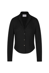 The Fitted Button-Down Shirt in Matte Crepe