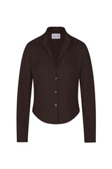 The Fitted Button-Down Shirt in Matte Crepe