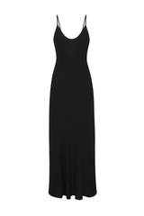 Harlow Bias Cut Slip Dress in Textured Cupro Blend