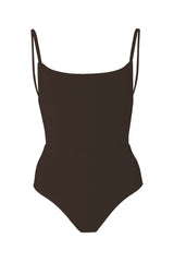 Square Neck Open Back One-Piece