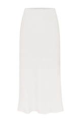 Rey Bias-Cut Skirt in Stretch Twill
