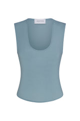 Sleeveless Top in Baby Rib
