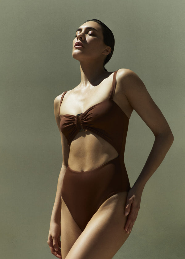 Tortoise Cutout One-Piece