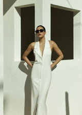 Bond Midi Dress in Stretch Twill