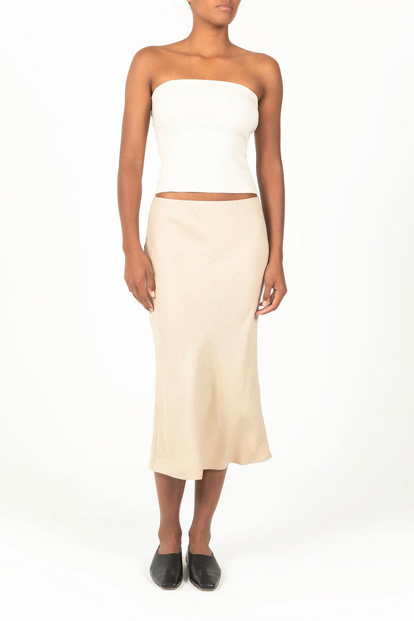 Ritts Strapless Top in Stretch Twill