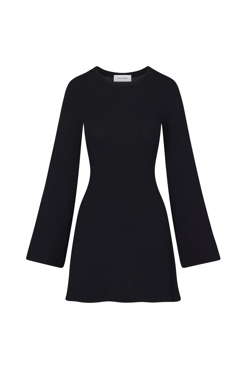 Bell Sleeve Mini Dress in Modal Knit