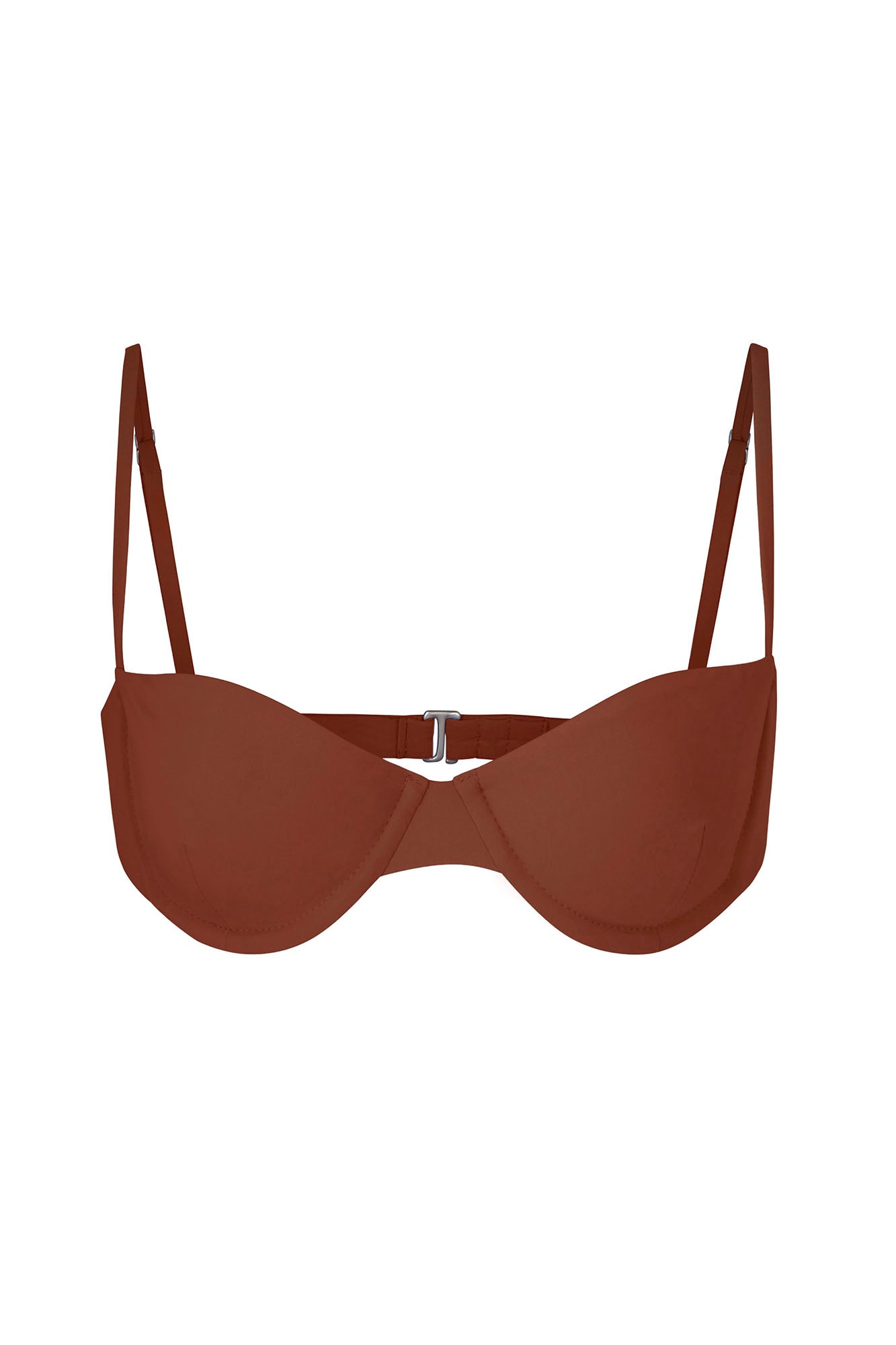 Balconette Underwire Bikini Top Sienna on White Background