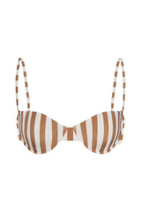 The top featuring a structured demi-cup silhouette with supportive underwire, adjustable shoulder straps, and a hook-and-eye back closure. Fully lined with moderate coverage and no added padding.