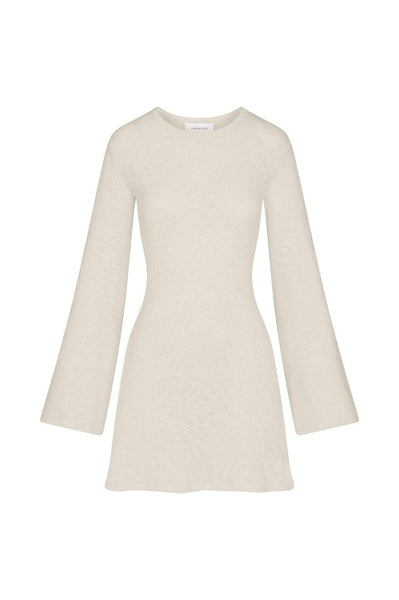 Bell Sleeve Mini Dress in Crochet Knit – Anemos Bell Sleeve Mini Dress in Crochet Knit – Anemos