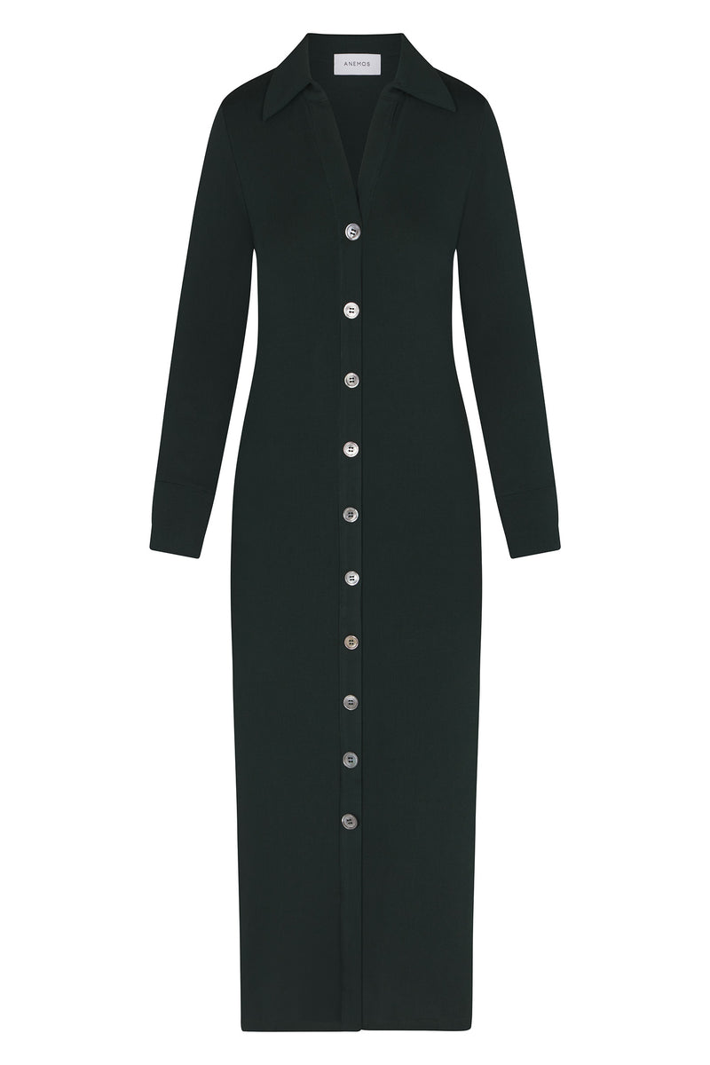 Cardigan Midi Dress in Modal Knit Anemos Cardigan Midi Dress in Modal Knit Anemos