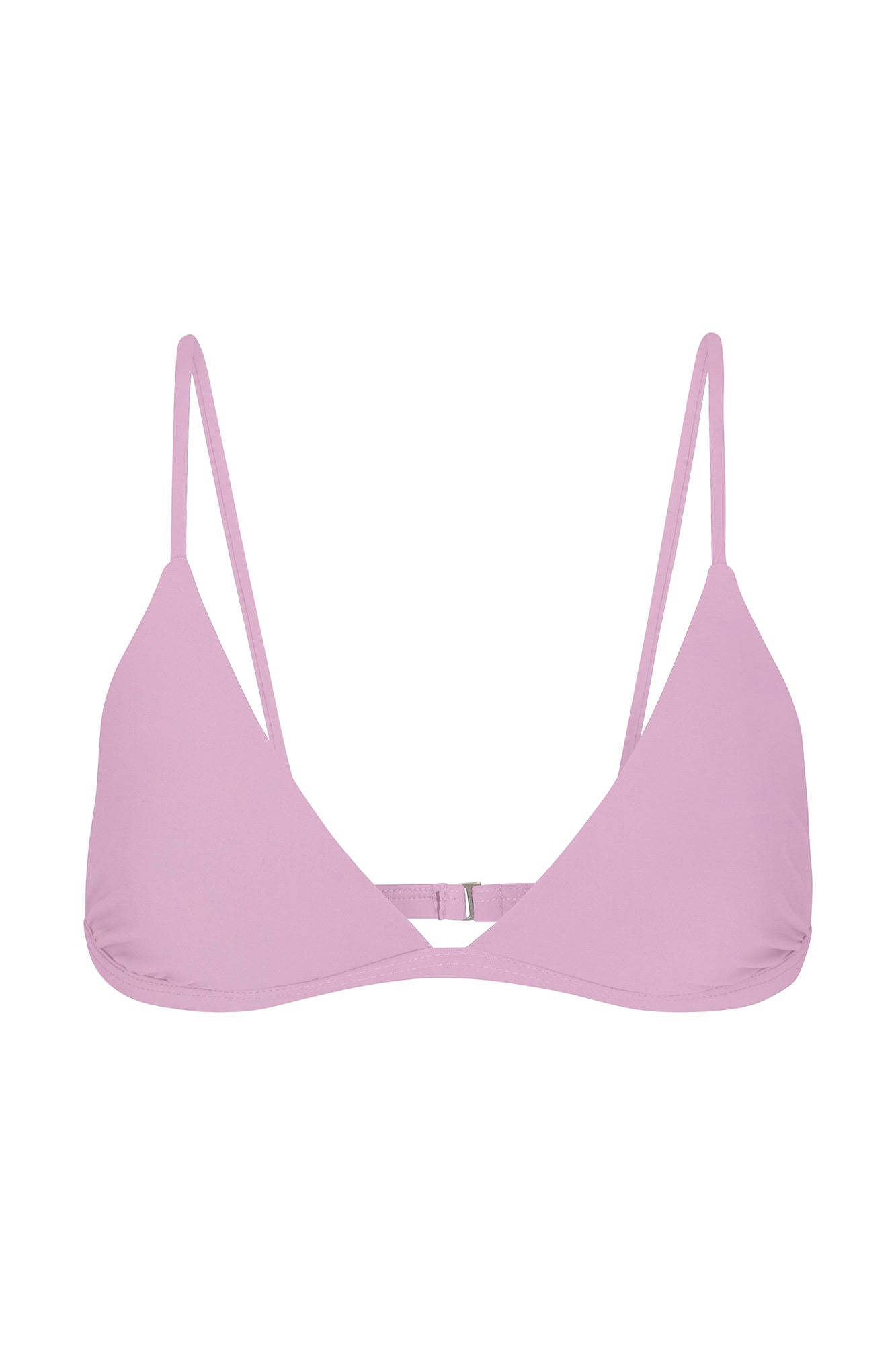 Classic Triangle Bikini Top Orchid on White Background