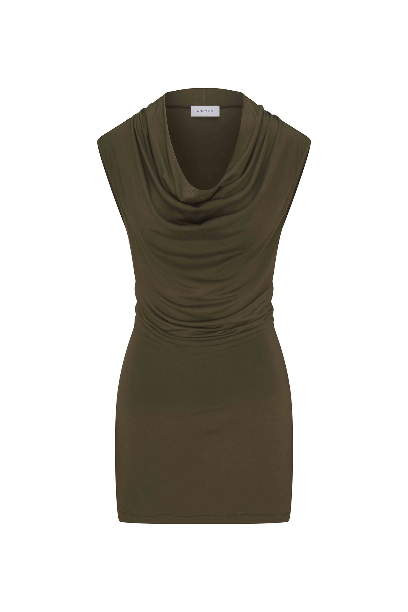 green cowl neck mini dress Show Me Love Cowl Neck Mini Dress Sequin Swirl Green main image 0