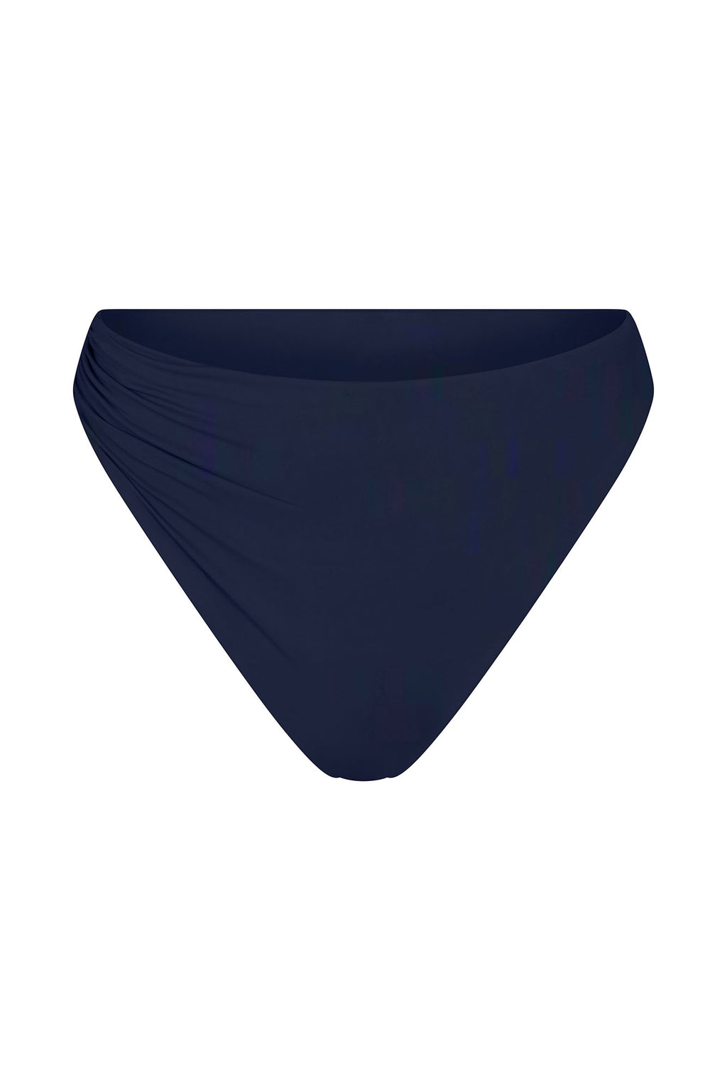 Draped Asymmetric Midi Bikini Bottom