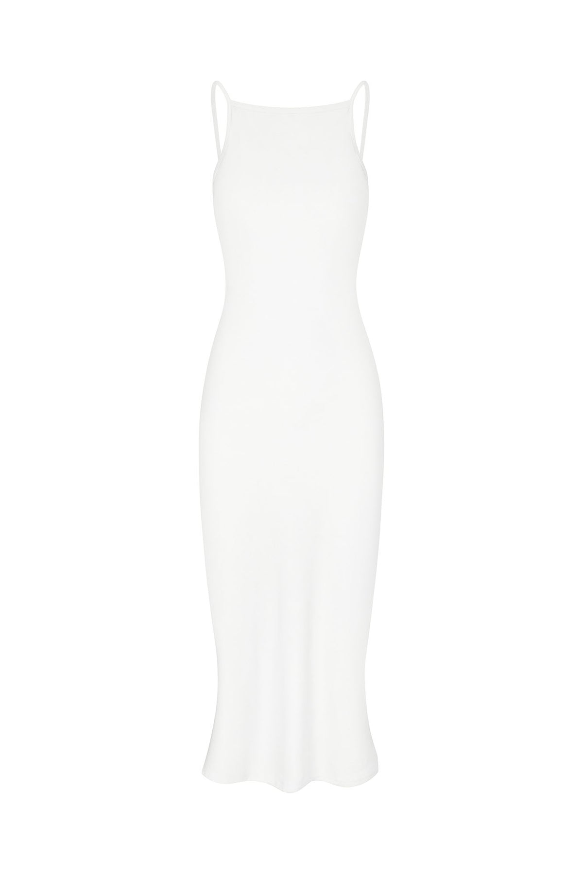 Gisele Bias-Cut Midi Dress in Stretch Twill