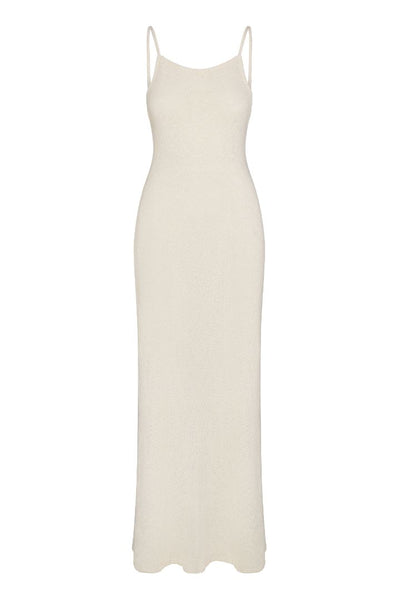 cotton knit maxi dress Carnation Long Sleeve Knit Maxi Dress