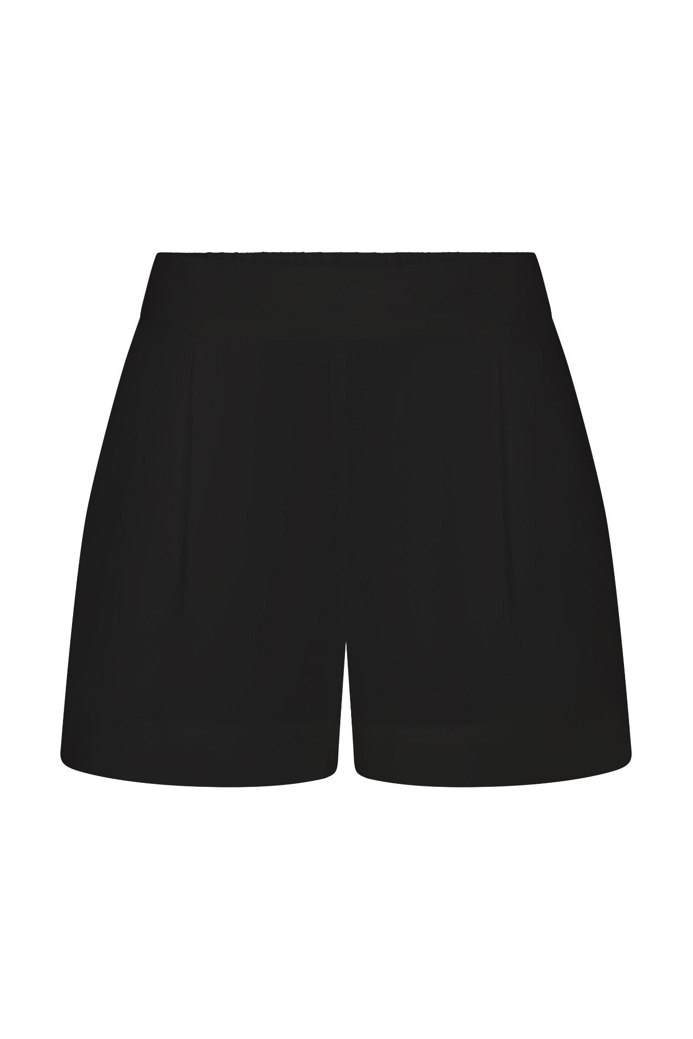 High-Waist Short Short in stretch cotton on a white background. Comfortable, versatile, and perfect for casual summer or everyday wear.