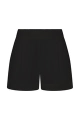 High-Waist Short Short in stretch cotton on a white background. Comfortable, versatile, and perfect for casual summer or everyday wear.