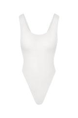 Hume One-Piece White on White Background