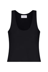 Hume Tank Top in stretch cotton featuring a subtle trapeze silhouette for a lightweight, airy fit.