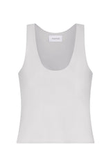 Hume Tank Top in stretch cotton featuring a subtle trapeze silhouette for a lightweight, airy fit.