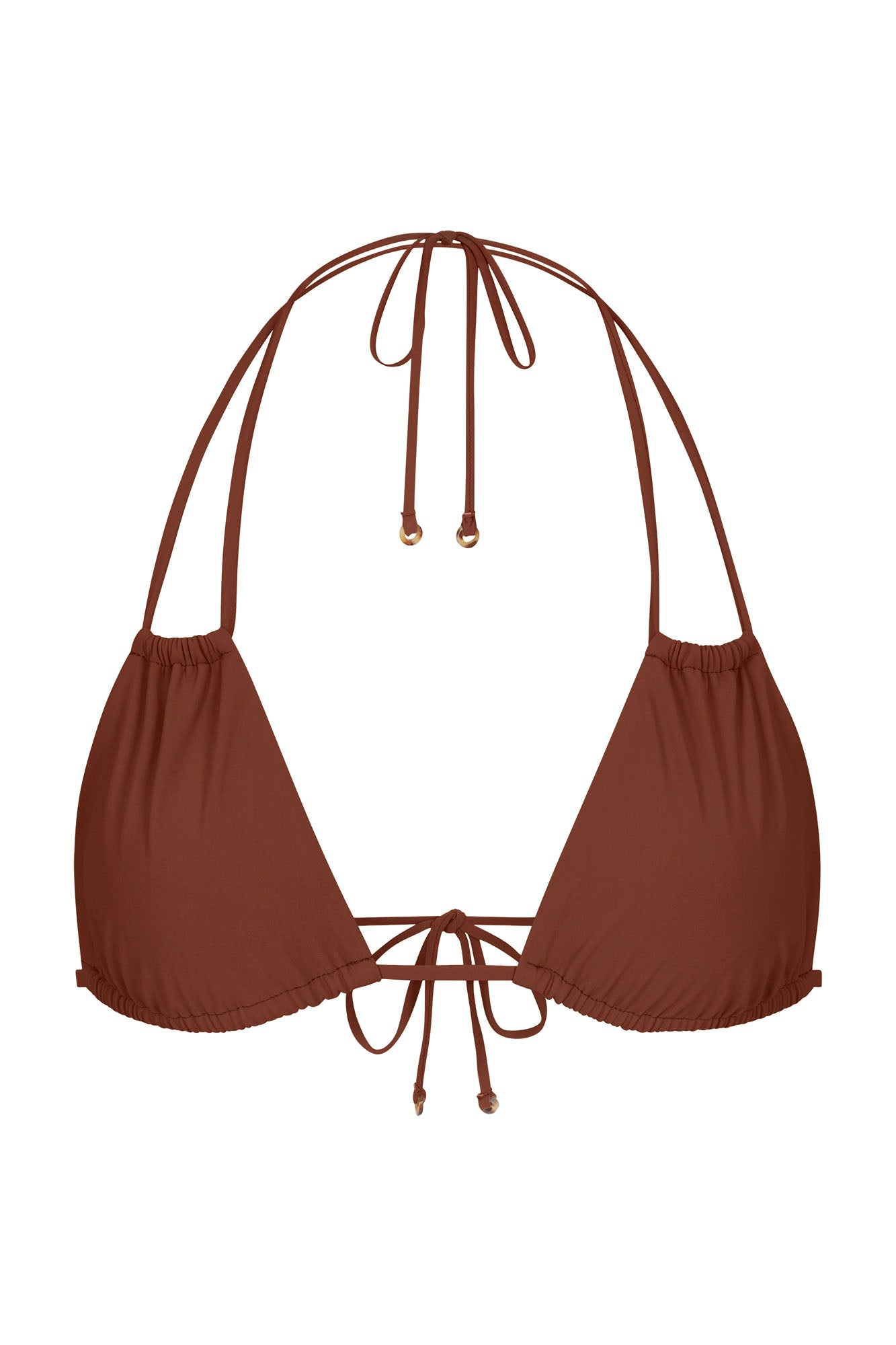 Jane Bikini Top Sienna on White Background