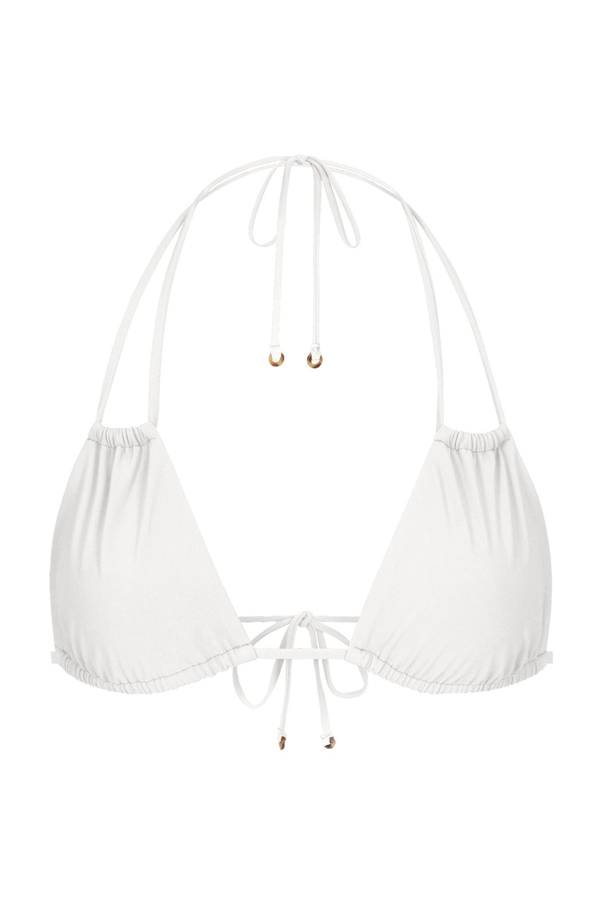 Jane Bikini Top White on White Background