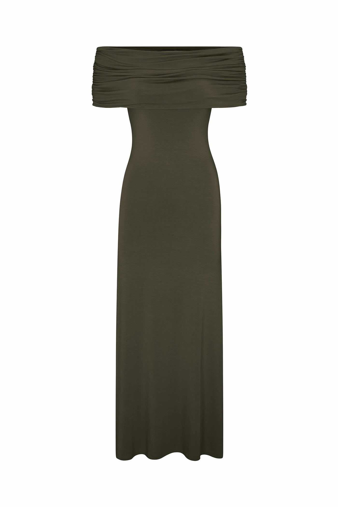 scrunch off the shoulder dress Jacquard Scrunch Neckline Off Shoulder Gown