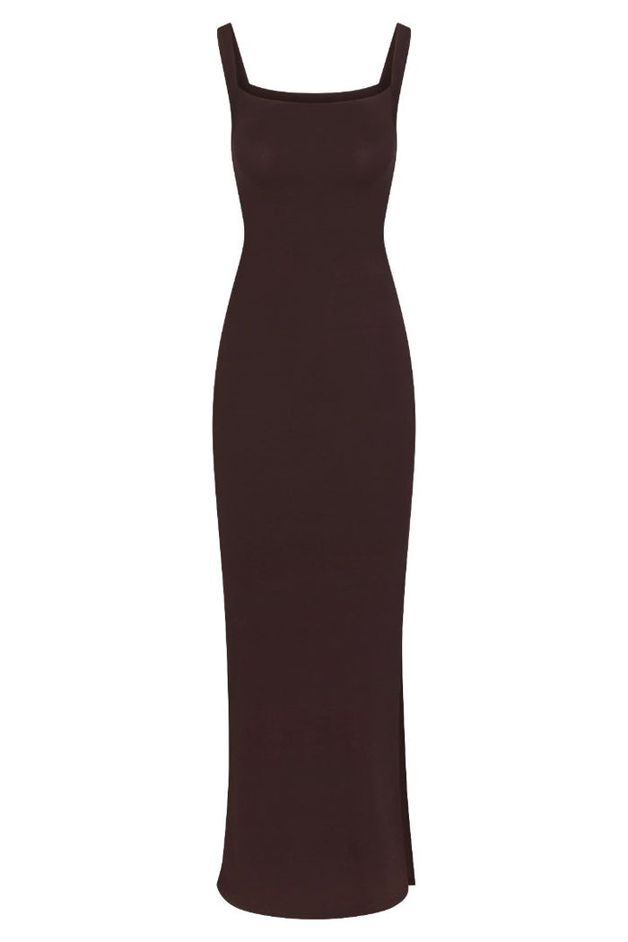 Square Neck Maxi Tank Dress In Compact Jersey Anemos Square Neck Maxi Tank Dress In Compact Jersey Anemos