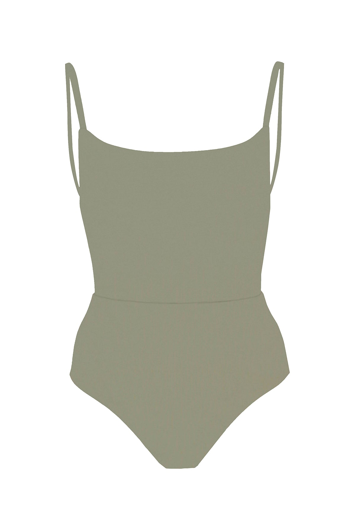 Square Neck Open Back One-Piece Swimsuit | Anemos
