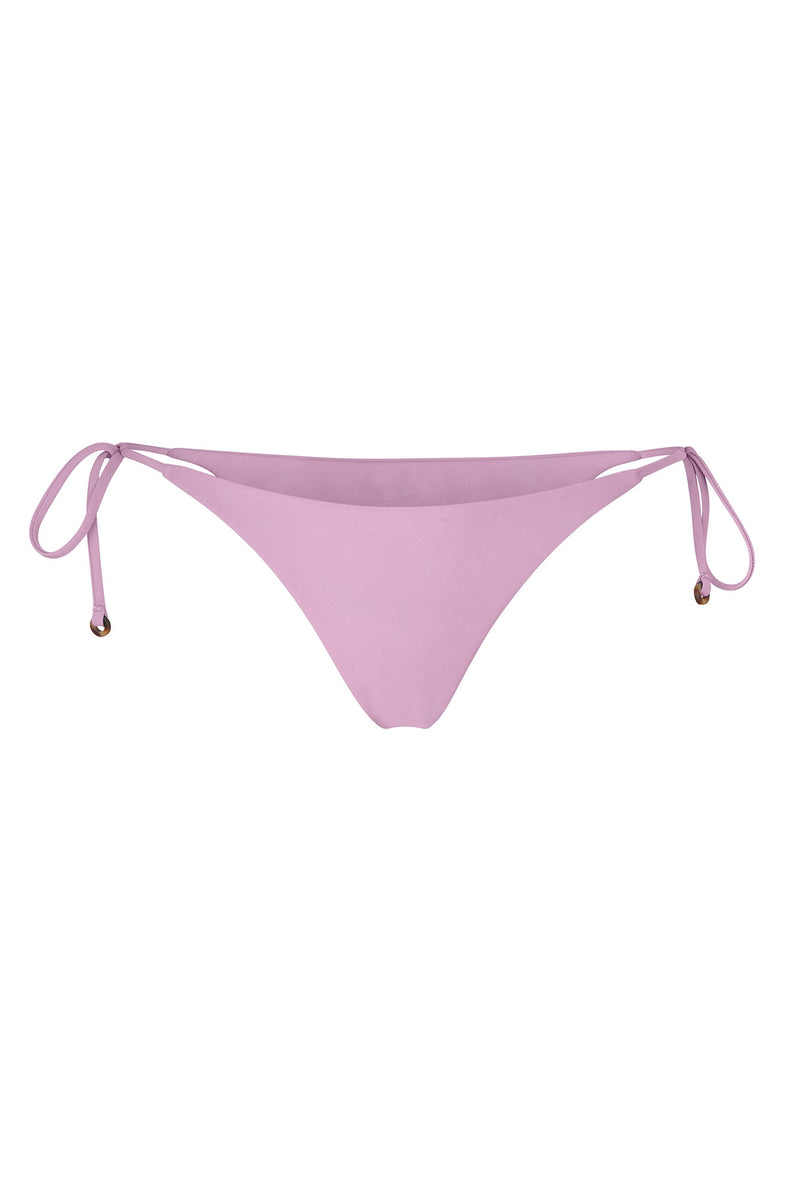 String Tie Bikini Bottom Orchid on White Background
