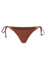 String Tie Bikini Bottom Sienna on White Background