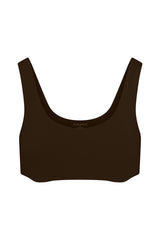 Tankini Bikini Top Espresso on white background