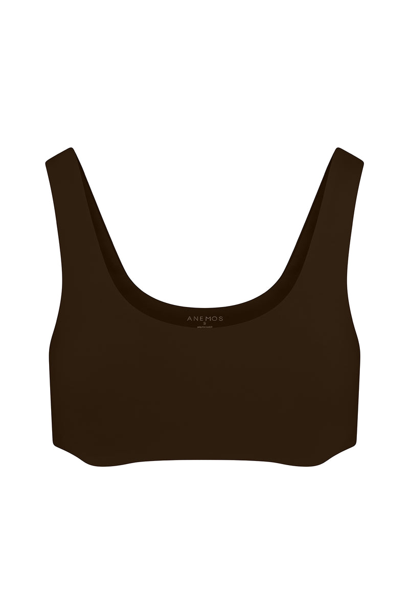 Tankini Bikini Top Espresso on white background
