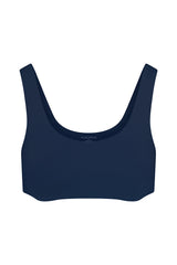 Tankini Bikini Top Navy on white background