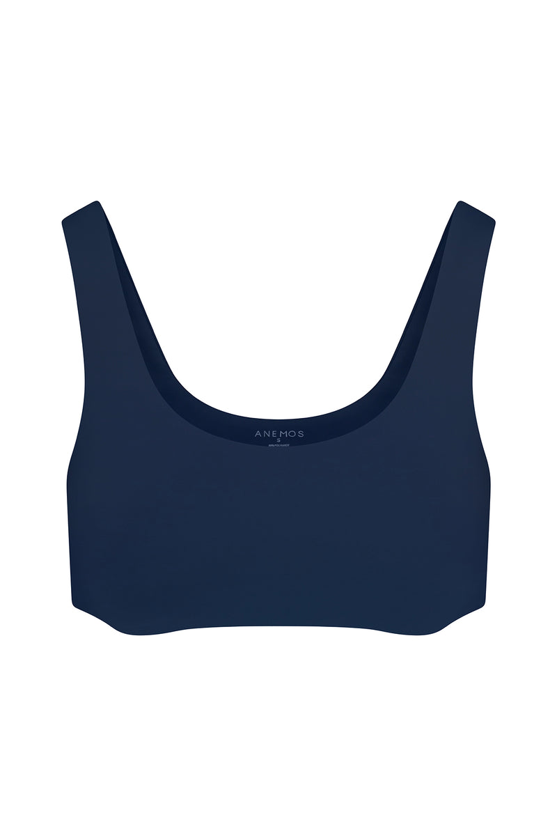 Tankini Bikini Top Navy on white background