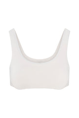 Tankini Bikini Top White on white background