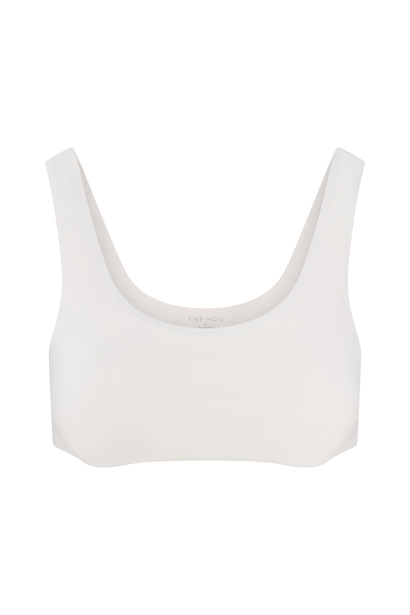 Tankini Bikini Top White on white background