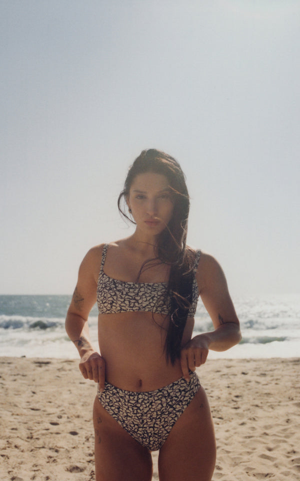 The Square Neck Bikini Top in Infinity Floral Print