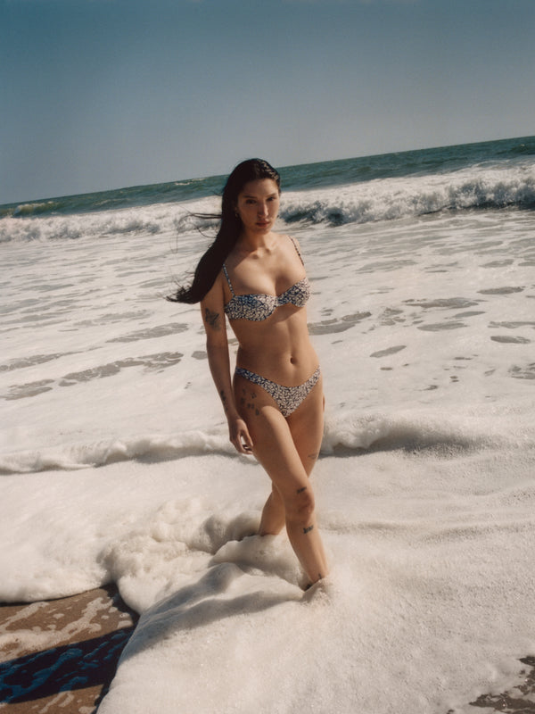 The Eighties High-Cut Bikini Bottom In Infinity Floral Print